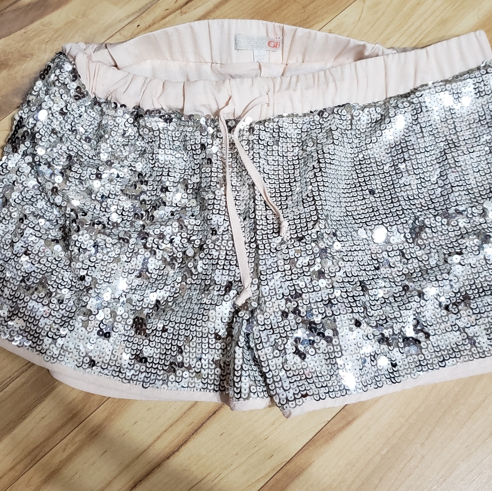 Gianni Bini women's sequin shorts Lg